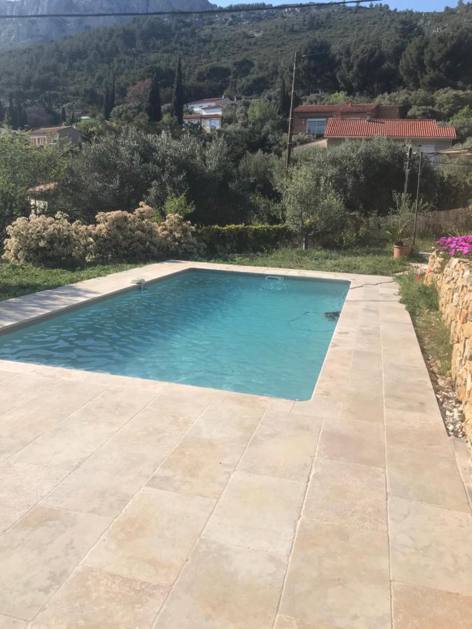 Hauteurs De Toulon : Charmant Studio Piscine Ngoại thất bức ảnh